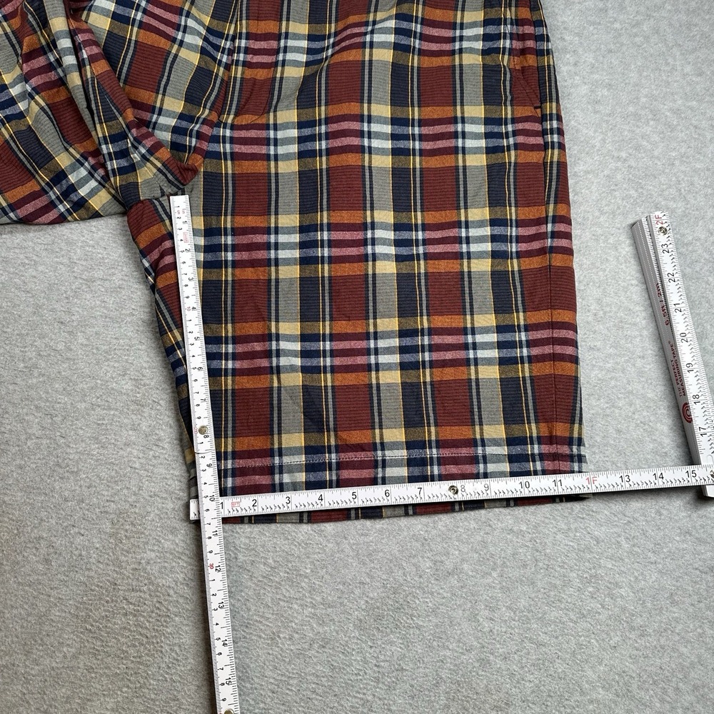 Brooks Brothers‎ Burgundy Plaid Madras Bermuda Shorts 100% Cotton W40 Preppy VTG - Picture 8 of 9